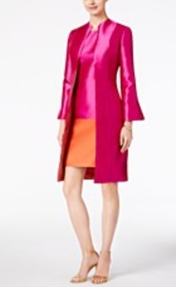 B Michael America Satin Color Block Dress - Picture 11 of 17